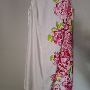 Lilly Pulitzer Sleeveless Dress with Pink and Green Accents